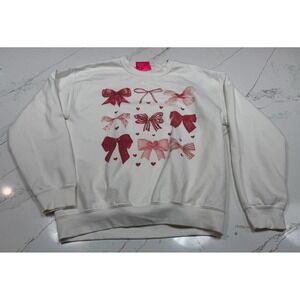 Boutique‎ Brand "SUPER MRKT"  Womens Bow Graphic Sweatshirt, Size S/M